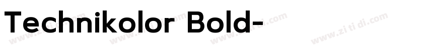 Technikolor Bold字体转换